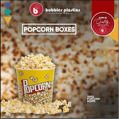 Popcorn Bucket 3.8L - 130oz Paper Box Holder Round