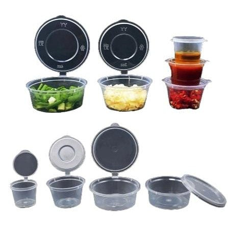 30ml Sauce Tub Hinged Tight Lid 25pack