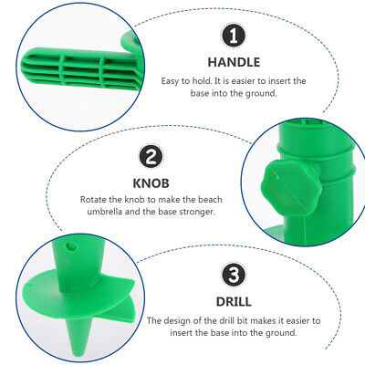 Umbrella Beach Spike 1pc Screw Type