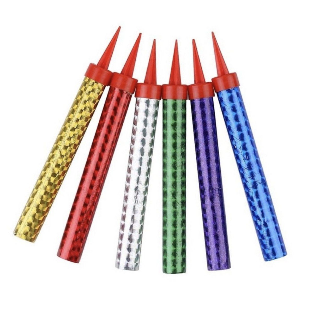 Sparkling Candle 12cm Sparklers Assorted Colors 6pc