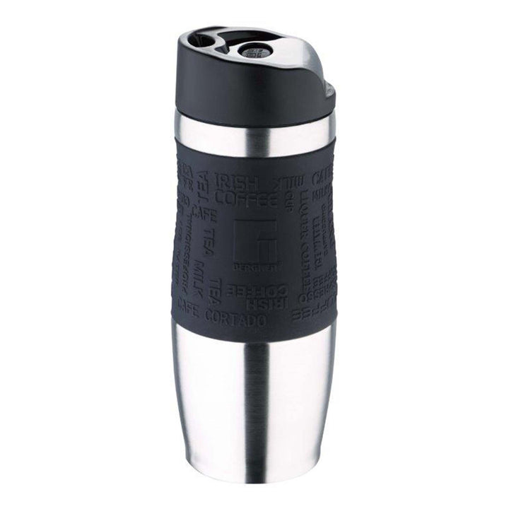 Bergner Vacuum Travel Flask 400ml Black Stainless Steel SGN2216