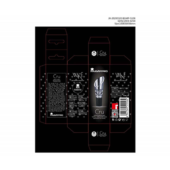 Tot Pourer Acrylic Plastic Cru Wine Expert SGN2266
