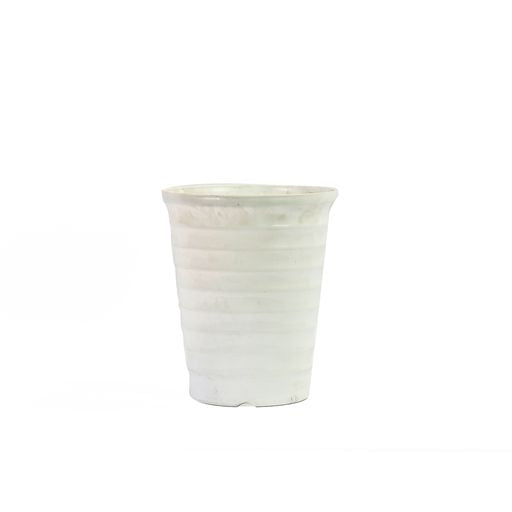 Vase-Flower Planter Pot Round Medium Metallic Plastic 515