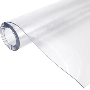 PVC Table Cover Clear 1.37x1m Sheeting 200microns
