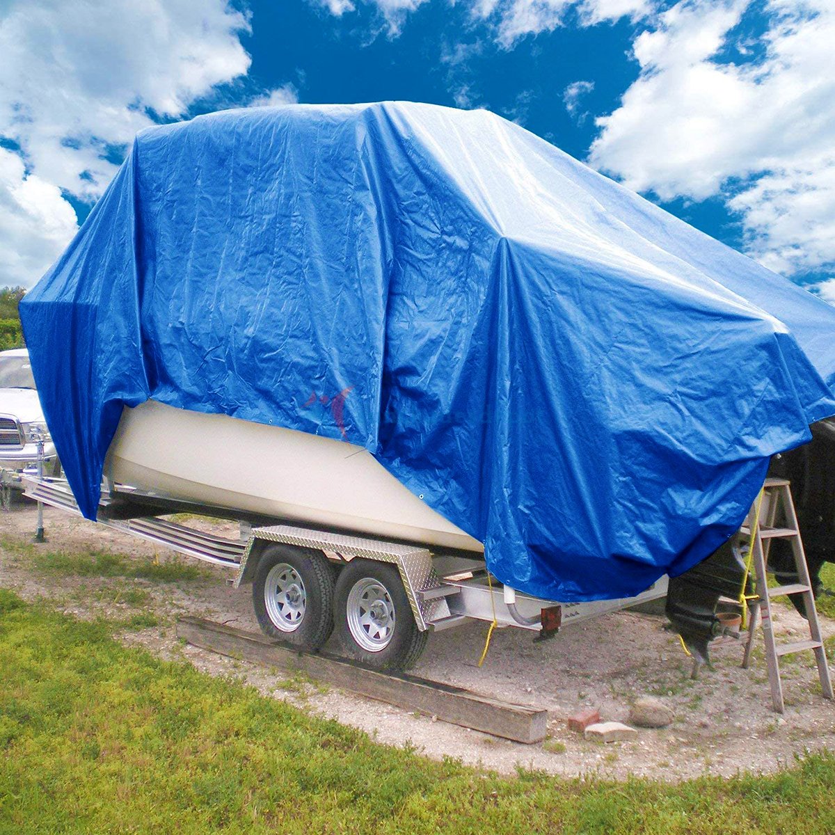 Tarpaulin 6x8m 700gsm PVC Extra Heavy Duty All Purpose Waterproof Cover