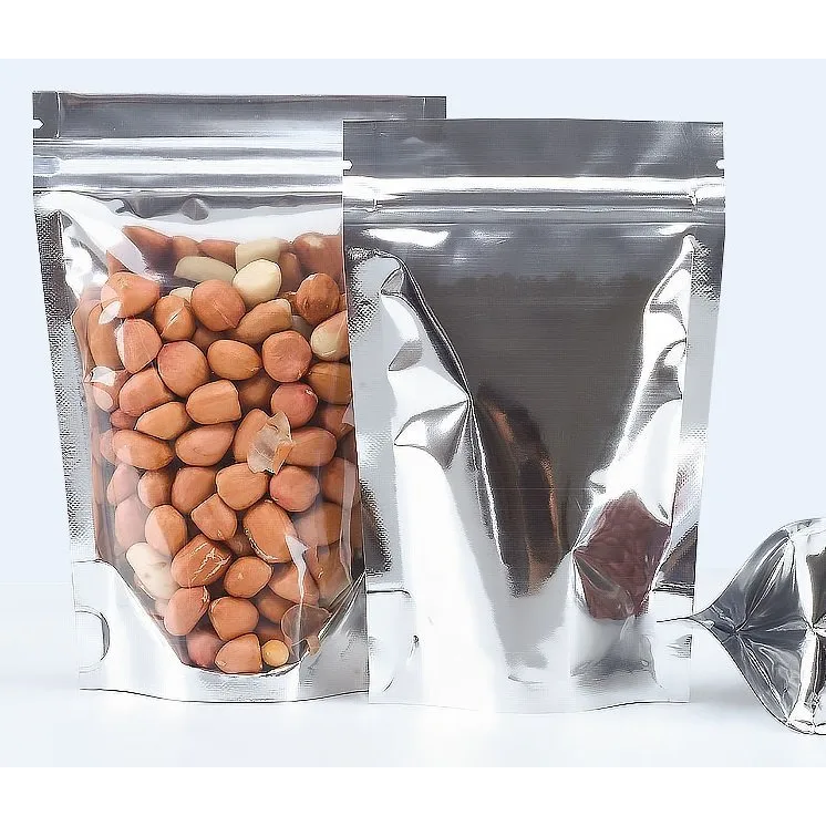 Metalized Zip Lock Pouch Resealable Stand-up Bags 18x26+4cm 500g 10pack