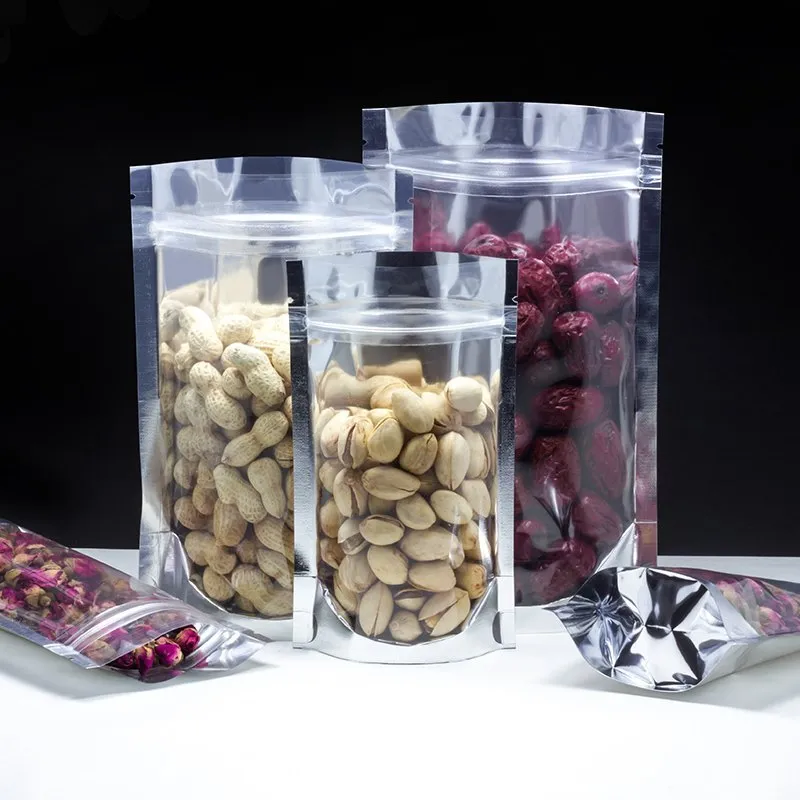 Metalized Zip Lock Pouch Resealable Stand-up Bags 18x26+4cm 500g 10pack