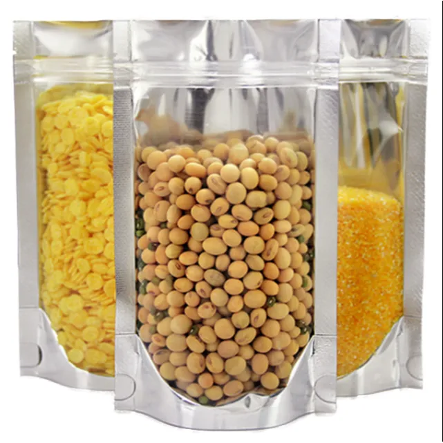 Metalized Zip Lock Pouch Resealable Stand-up Bags 12x18+3.5cm 200g 10pack