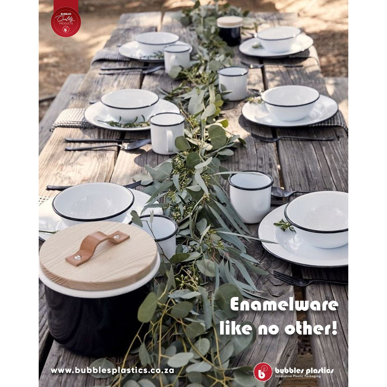 Kango Enamel Mug 10cm White