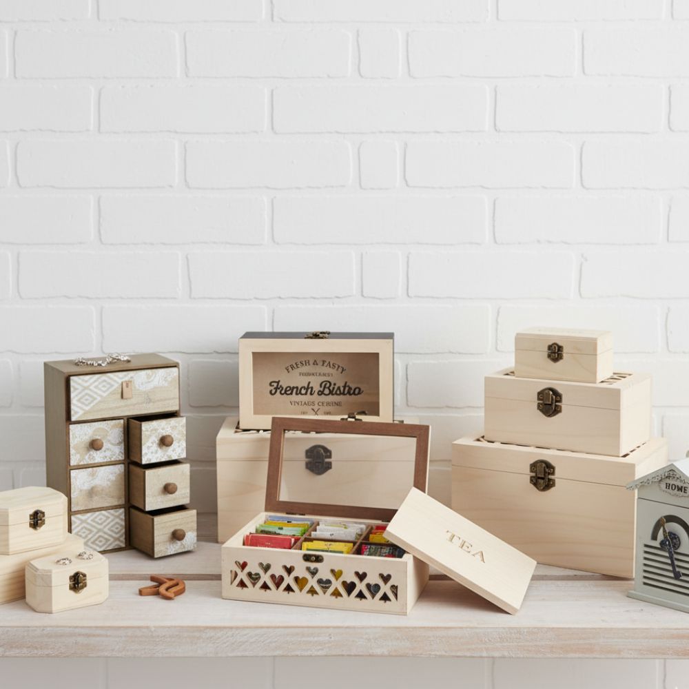 Wooden Storage Boxes