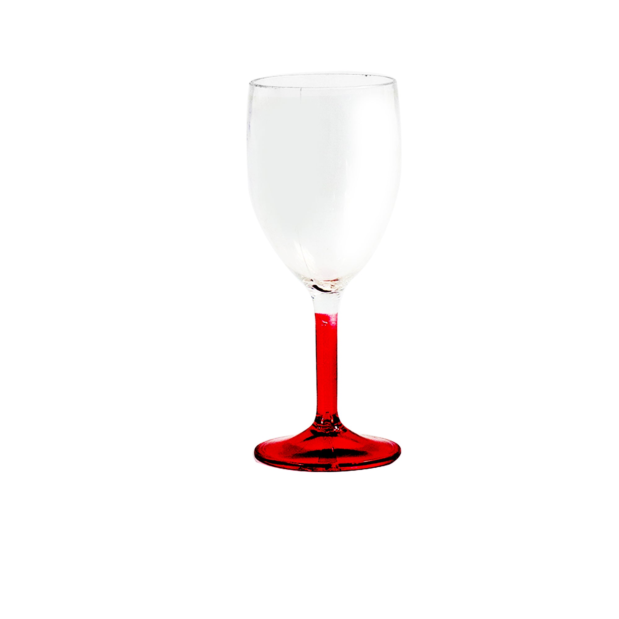 Continental Homeware Wine Glass See Through W/colour Ass Ch486