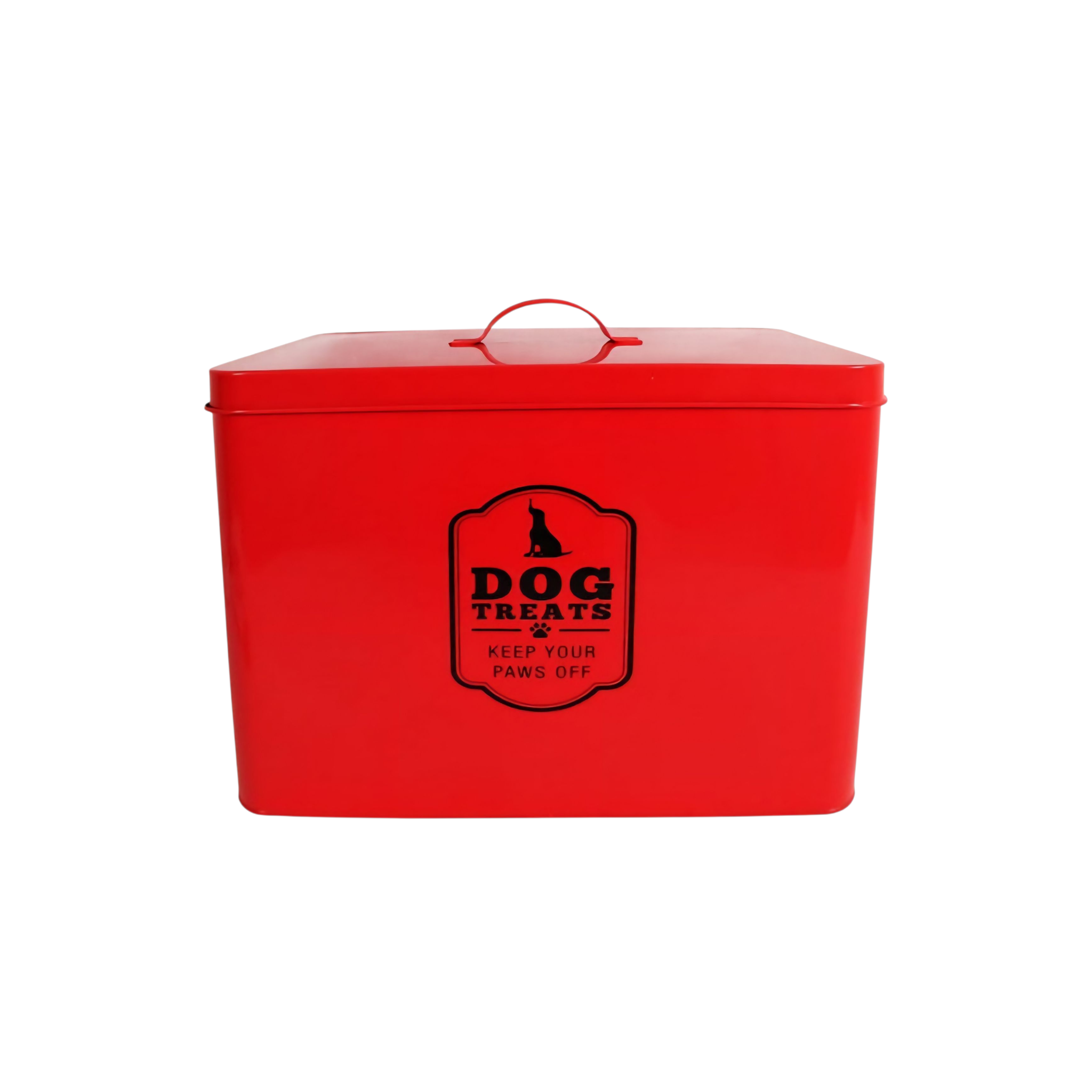 Retro Dog Food Tin Storage Box Red 27806