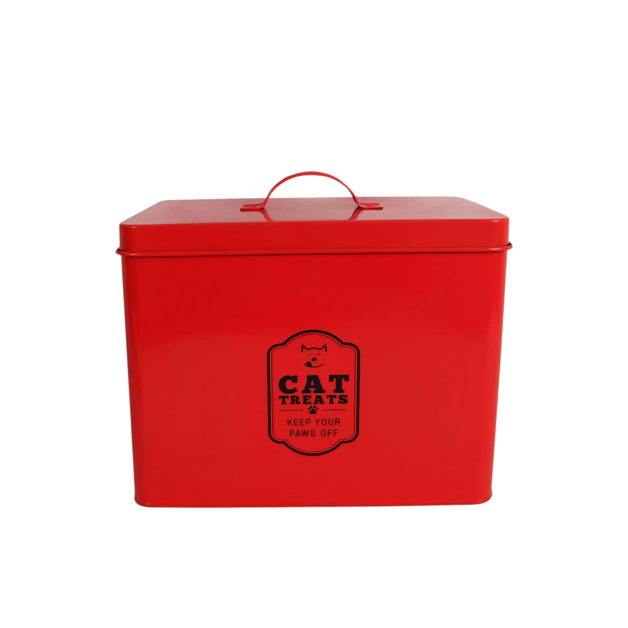 Retro Cat Food Tin Storage Box Red 27807