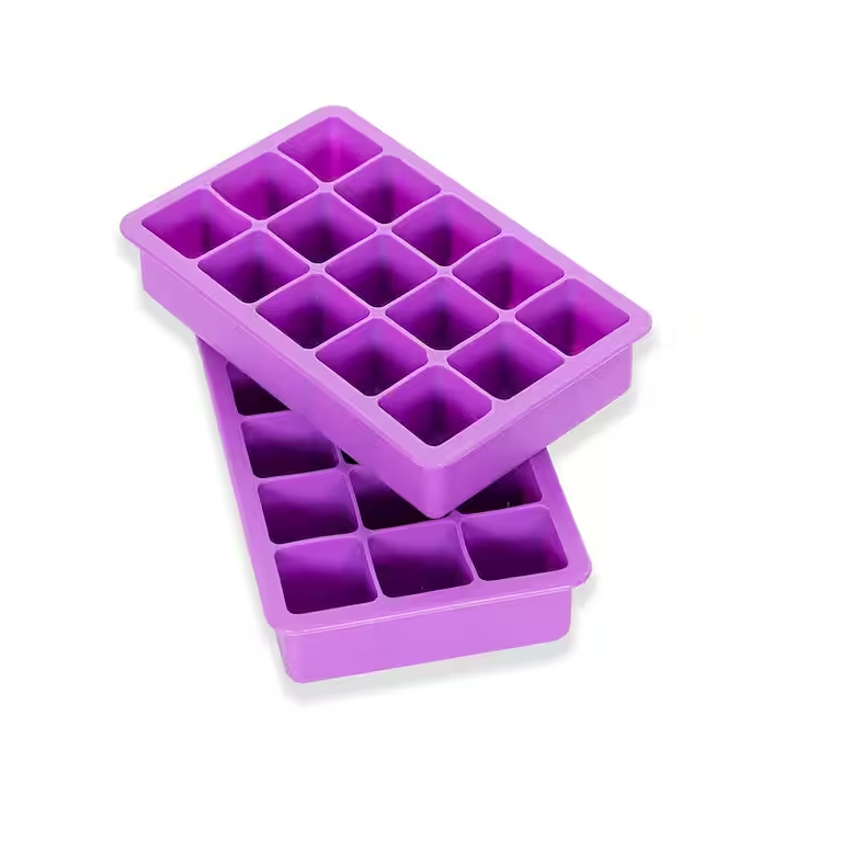 Silicone Ice Tray Water Ice Cube 15-Cavity Deep Square