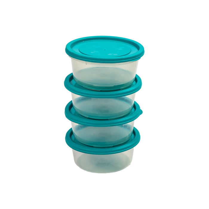 Plastic Round Container 5 Pack 500cc Formosa 6108