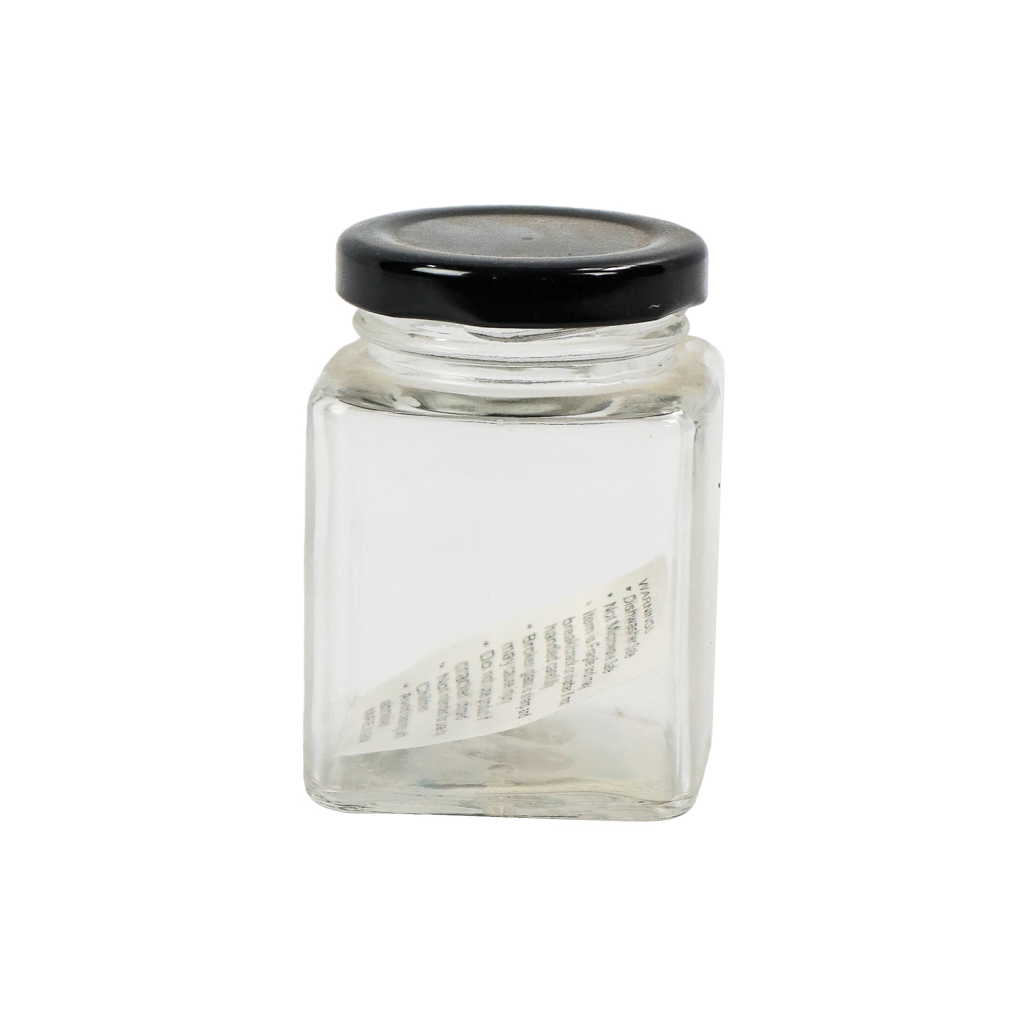 Consol 110ml Glass Jar Square with Back Lid