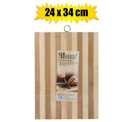 Bamboo Cutting Board Wooden 24x33.5x1.6cm