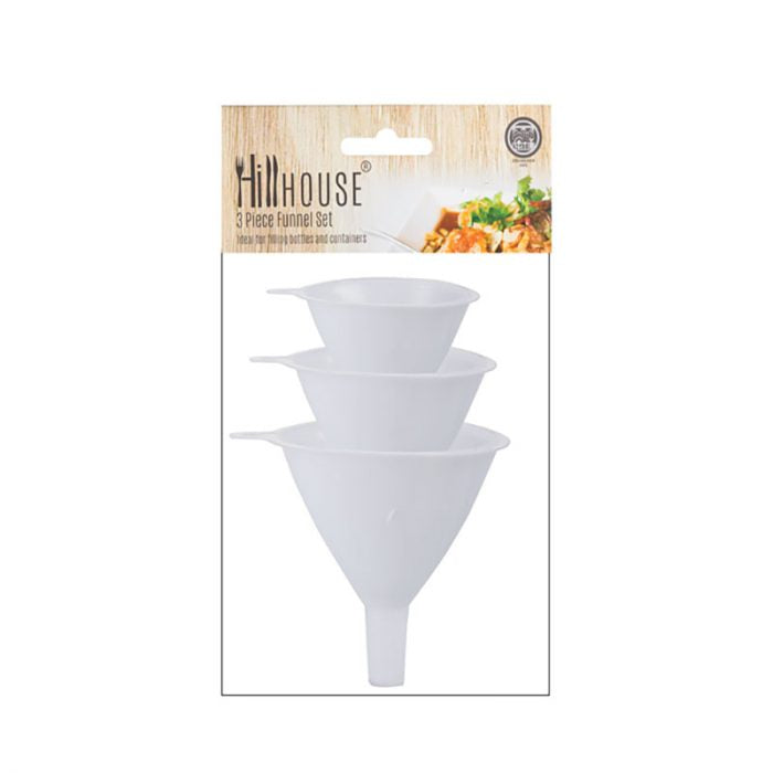 Hillhouse Plastic Funnels 3pack