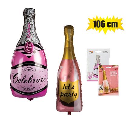 Helium Foil Bottle Balloon Champagne 106cm