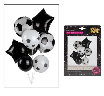 Kids Party Soccer Balloon Bouquet 8pc Set