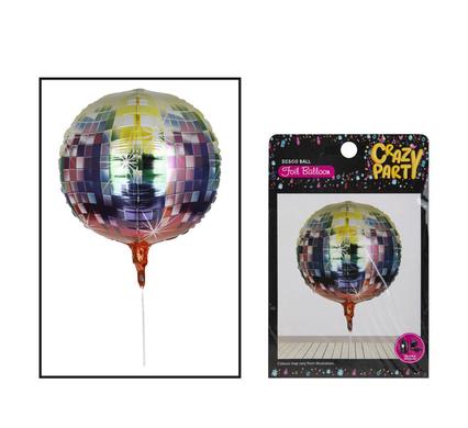 4D Rainbow Multicolor Disco Foil Balloon