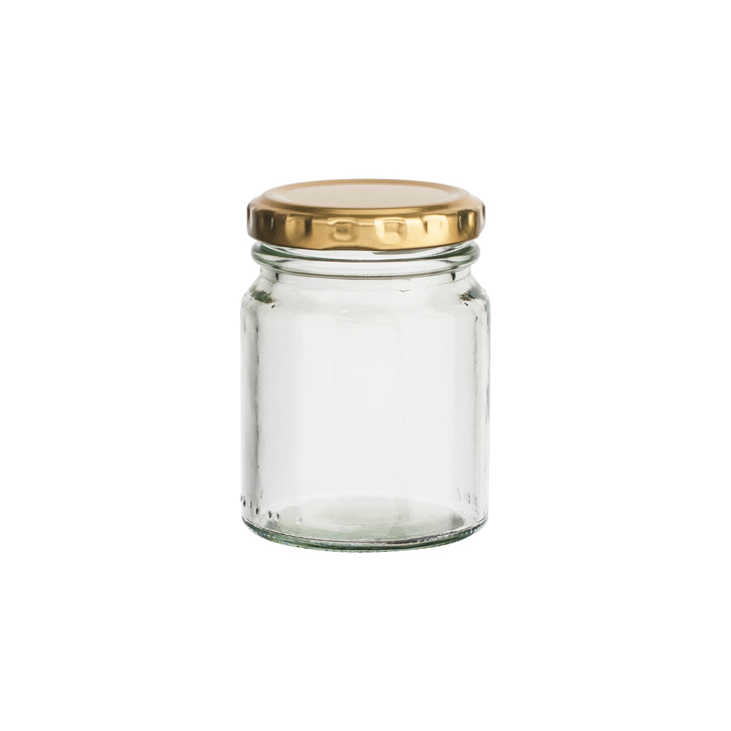 Consol 125ml Glass Spread Jar with Gold Lid 6Pack 27428