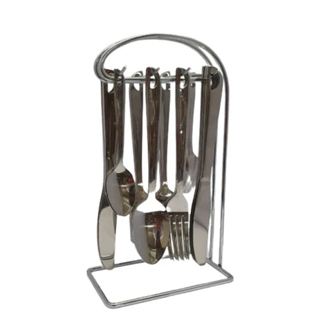 24pc Cutlery Set Hanging Stainless Steel SGN012-3