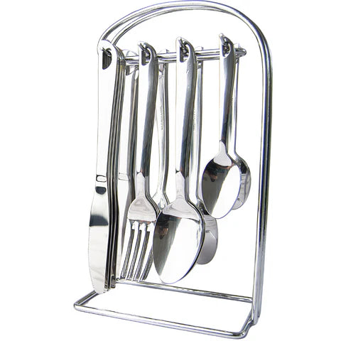 24pc Cutlery Set Hanging Stainless Steel SGN012-3