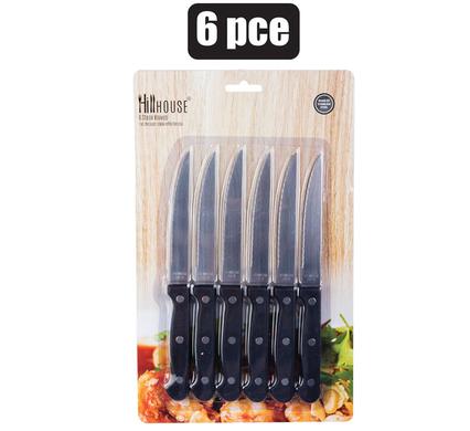 Kitchen Serrated Knife Set 6pc