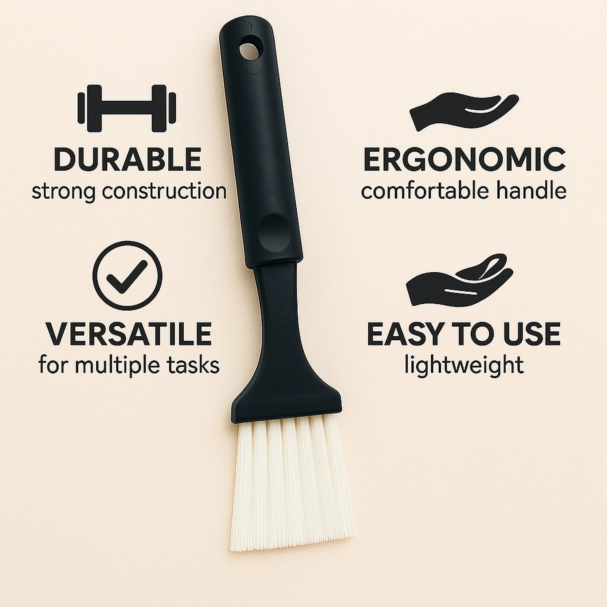 Regent Kitchen Basting Brush Plastic with Nylon Bristles 21183