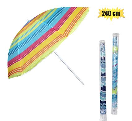 Beach Umbrella 240cm Thick Rib