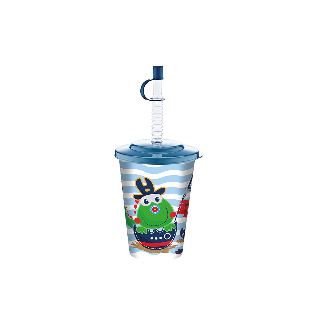 Hobby Life Kids Plastic Juice Cup 500ml with Straw 031274