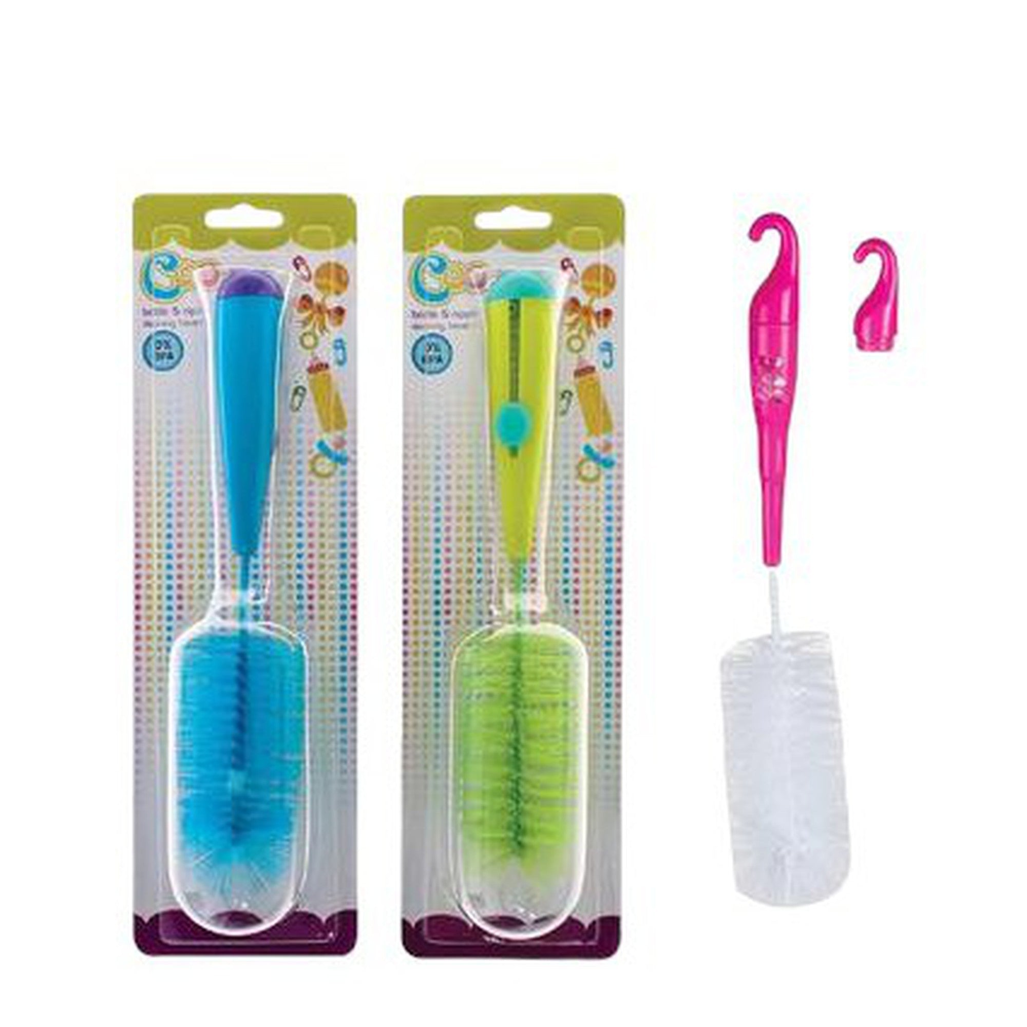 Cooye Baby Bottle & Nipple Cleaning Brush Set