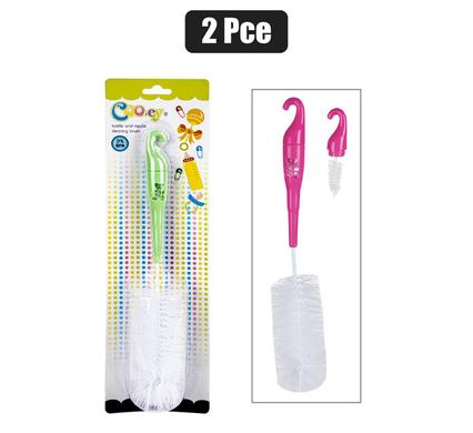 Cooey 2-Piece Baby Bottle & Nipple Brush Set