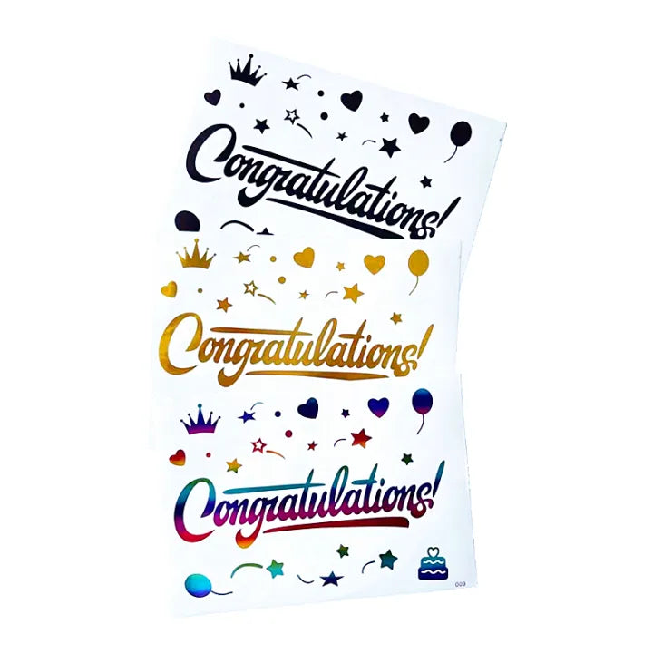 Congratulations Bobo Balloon Stickers TAR2021125