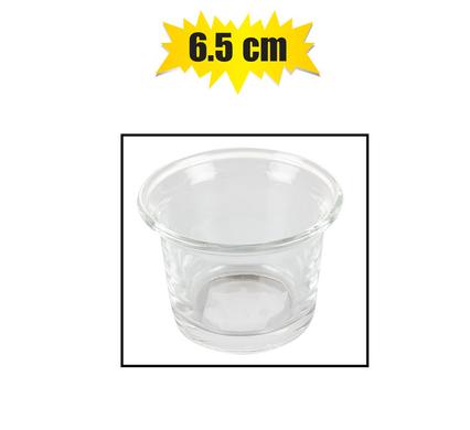 Tealight Glass Candle Holder Clear 6.5cm