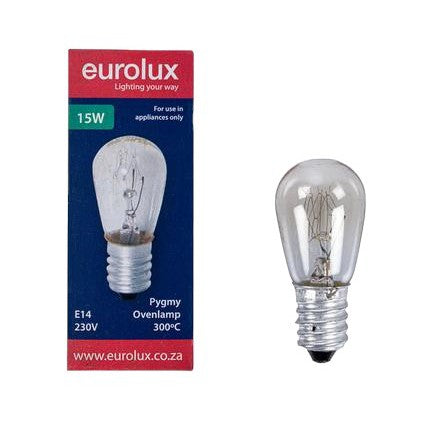 Eurolux Globe Pygmy Ovenlamp-Fridge Bulb Ses 15W