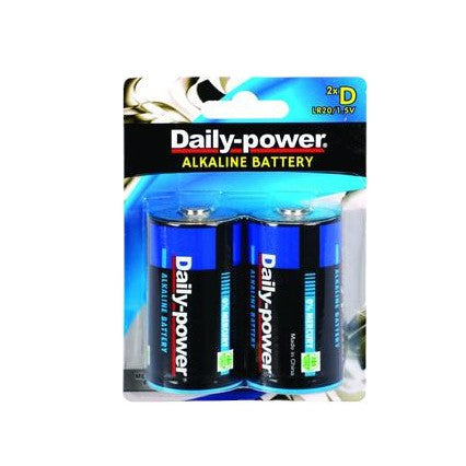 Batteries Alkaline Size D 2pack