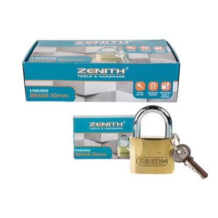 Zenith Brass Padlock 50mm