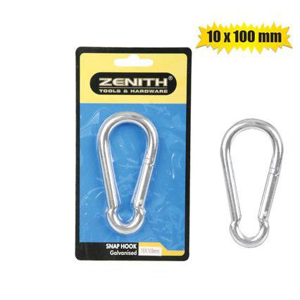 Zenith Key Chain Snap Hook with Spring 10x100mm 2pc