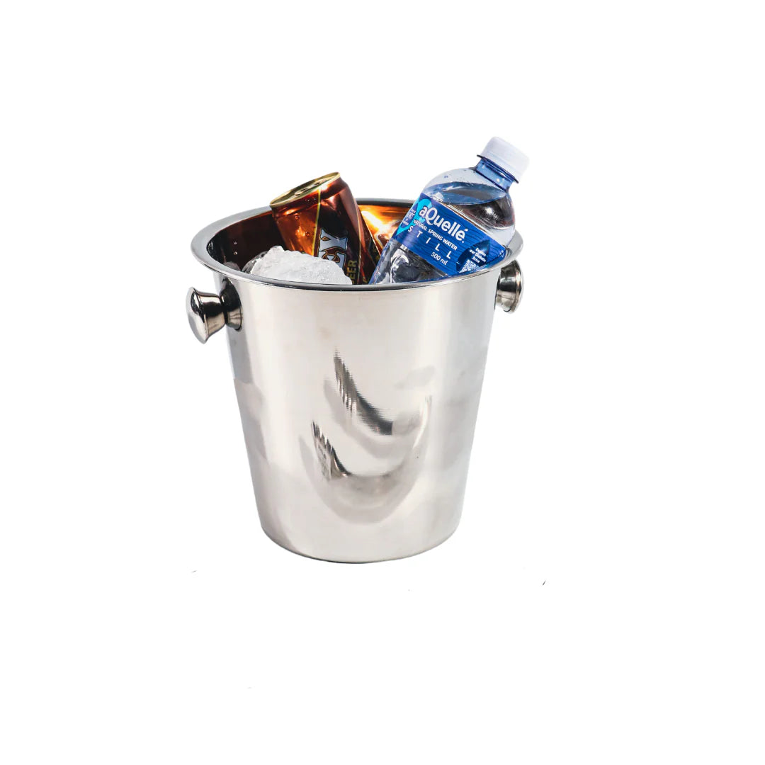 Ice Bucket 4L Stainless Steel with Knob 21x21cm SGN060