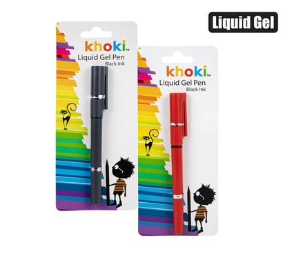 Khoki Liquid Gel Ball Pen Black Ink