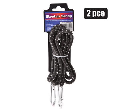 Stretch Cord Strap with 2-Snap Hooks 1.5mx8mm