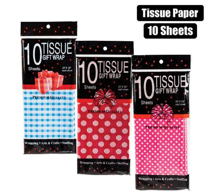 Gift Wrapping Tissue Paper 50x70cm Pattern 10sheets