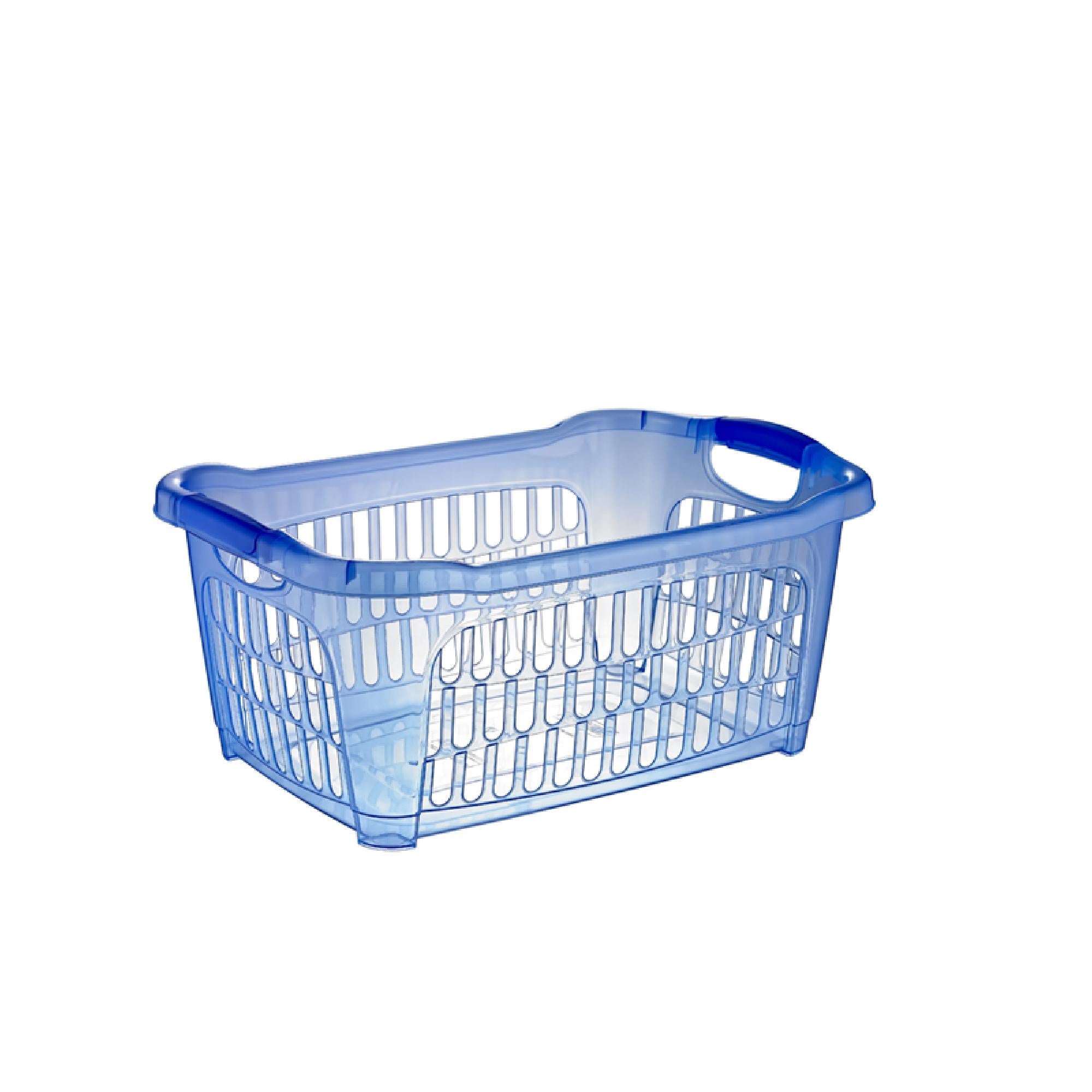 Hobby Life Plastic Laundry Basket Clear Rectangle Favo No1 25L 081101