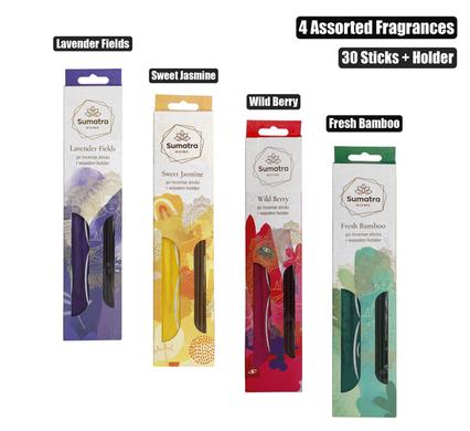 Incense Sticks 30Pcs and with Holder Assorted