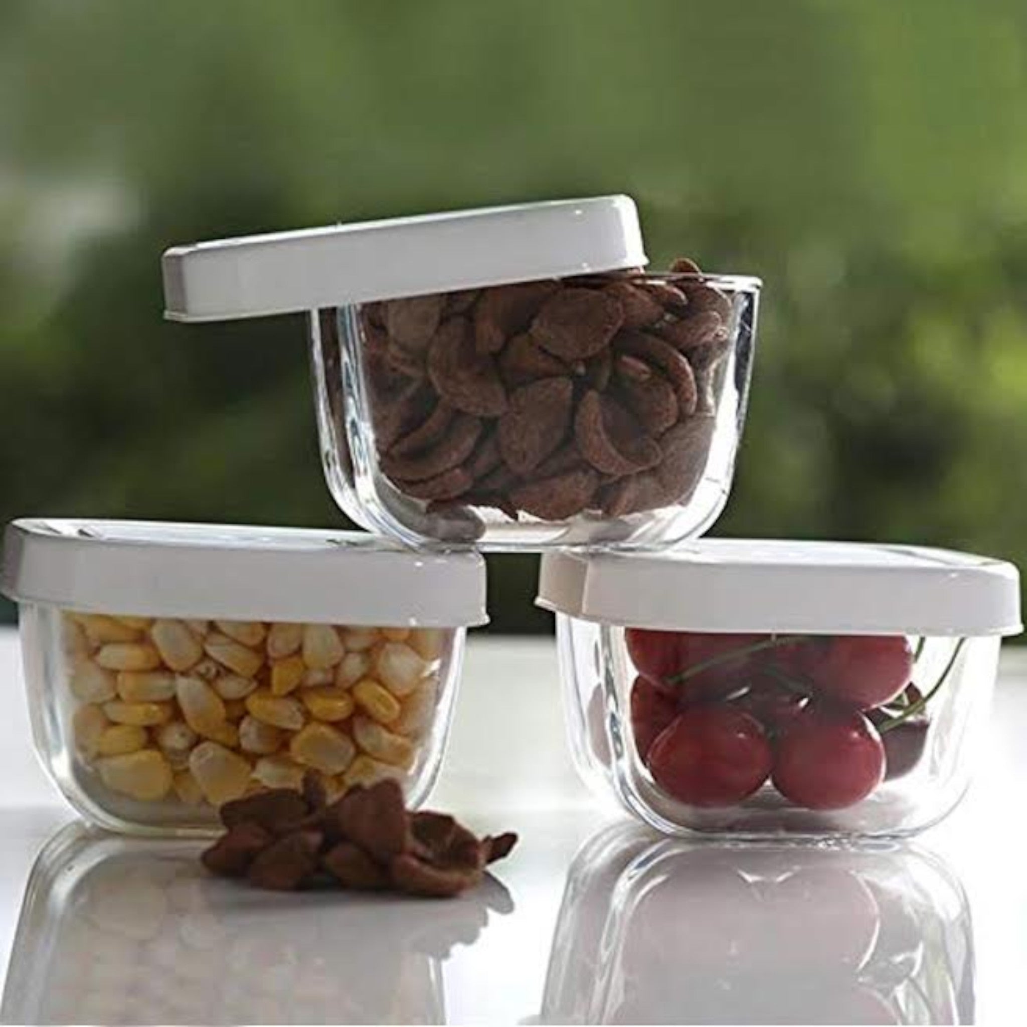 Pasabahce Glass Snow Food Saver Box Container 53223