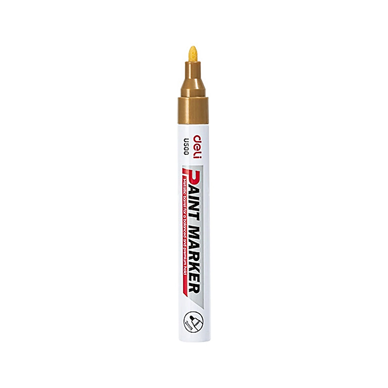 Deli Paint Marker Bullet Tip 2mm Waterproof Gold