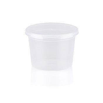 100ml Disposable Sauce Container Tub with Lid 10pcs