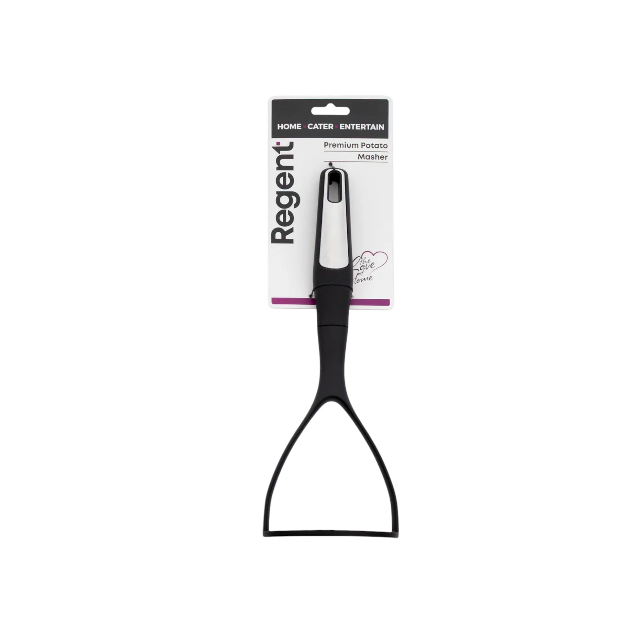 Regent Premium Potato Masher Black Nylon with PP+SS Handle